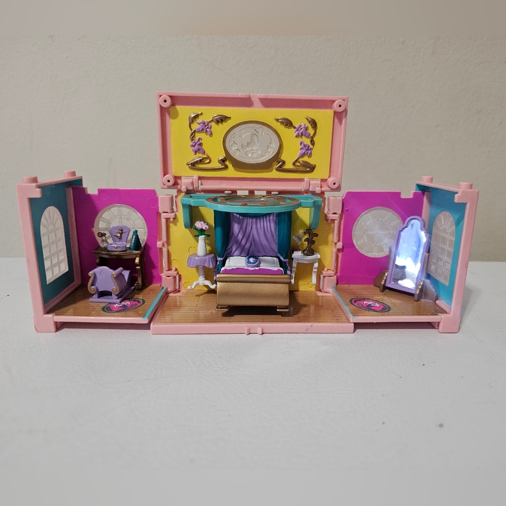 Vintage 1999 Polly Pocket Dream Builders Deluxe Mansion Master Bedroom